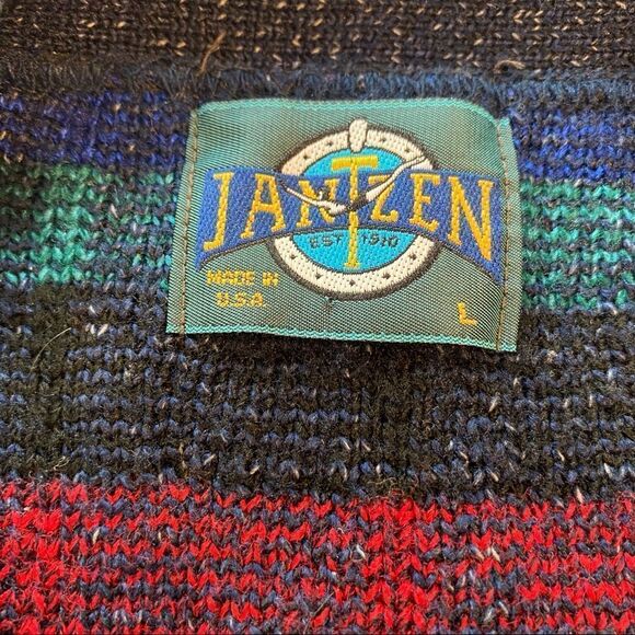 Jantzen Vintage Buttoned Knit Vest, Size Large - Picture 3 of 8